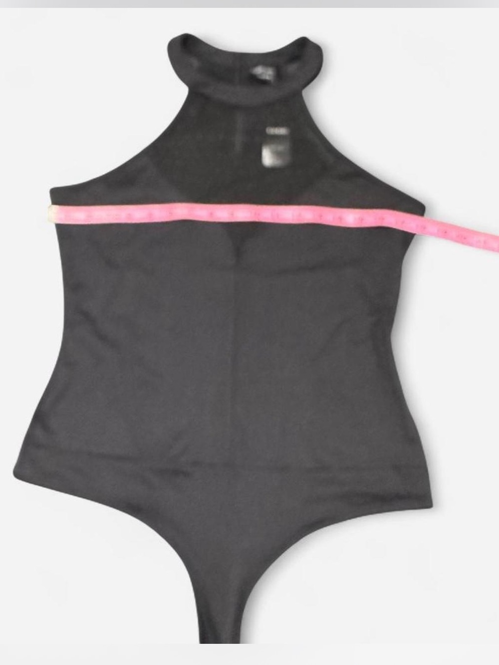 🔥 Bebe Swiss Dot Mesh Halter Bodysuit L ✨ - Picture 5 of 8